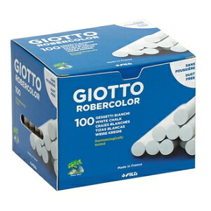 【義大利 GIOTTO】538800 無灰粉筆 校園白色 100入/盒