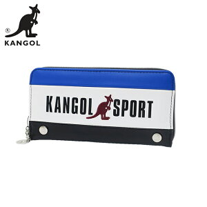 藍色款【日本正版】KANGOL SPORT 皮革 長夾 皮夾 錢包 KANGOL 英國袋鼠 - 080632