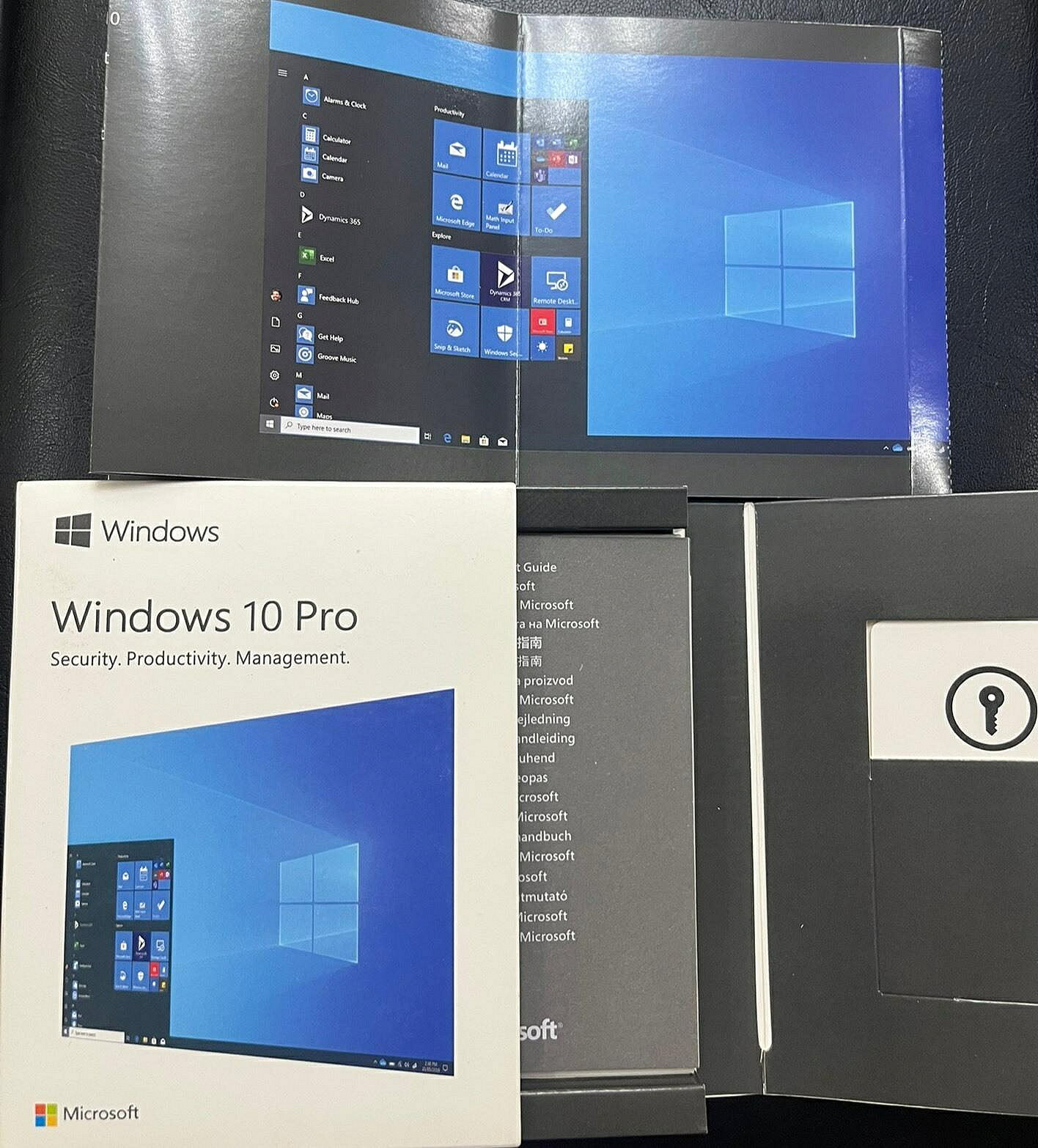 Win10專業版彩盒U盤 原裝正版一機一號 在線啟用電話啟用 含序列號 系統安裝U盤支援家庭版升級【微軟批發零售】