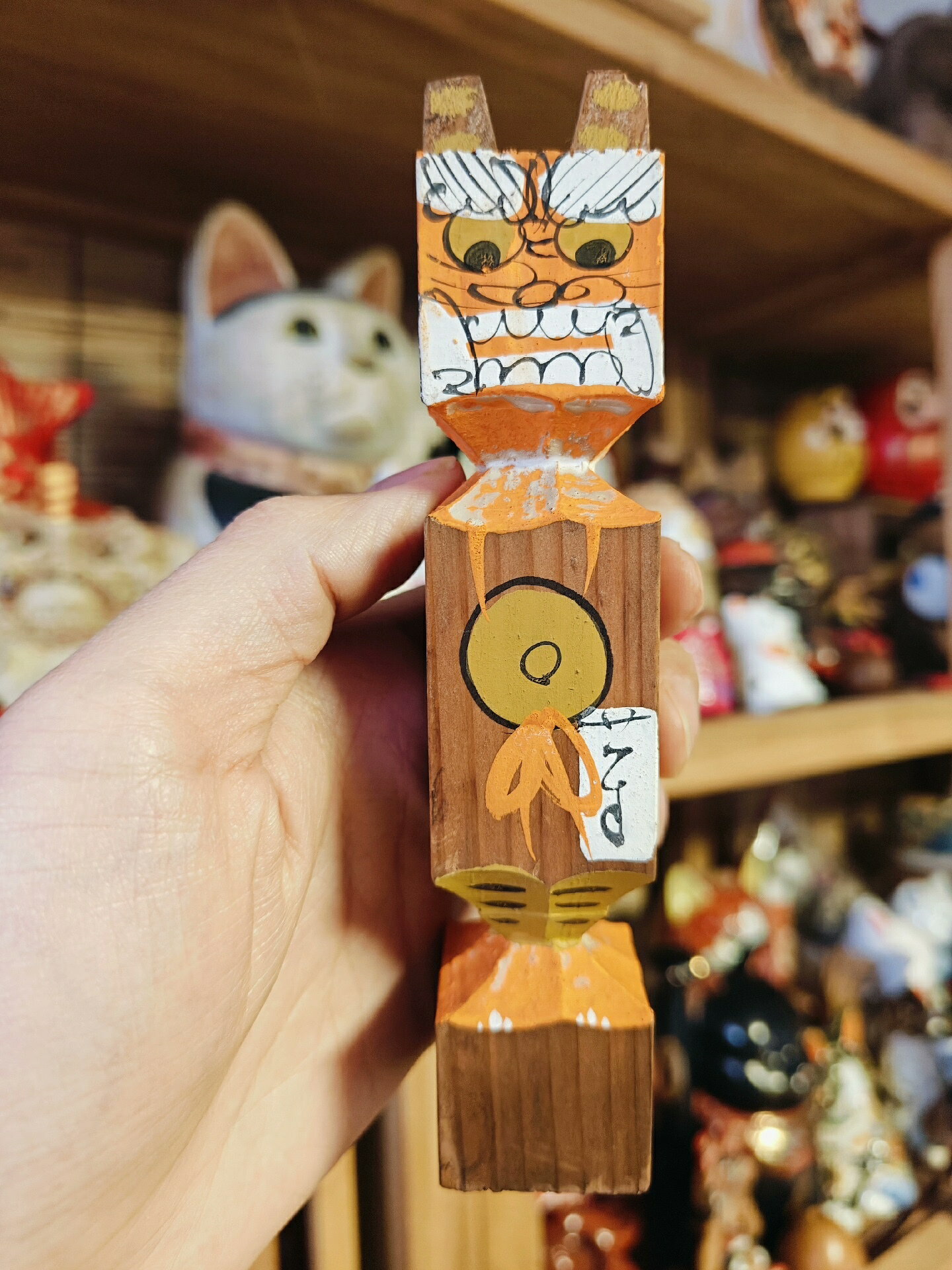 日本回流擺飾 木雕擺飾 鄉土玩具 鬼念佛