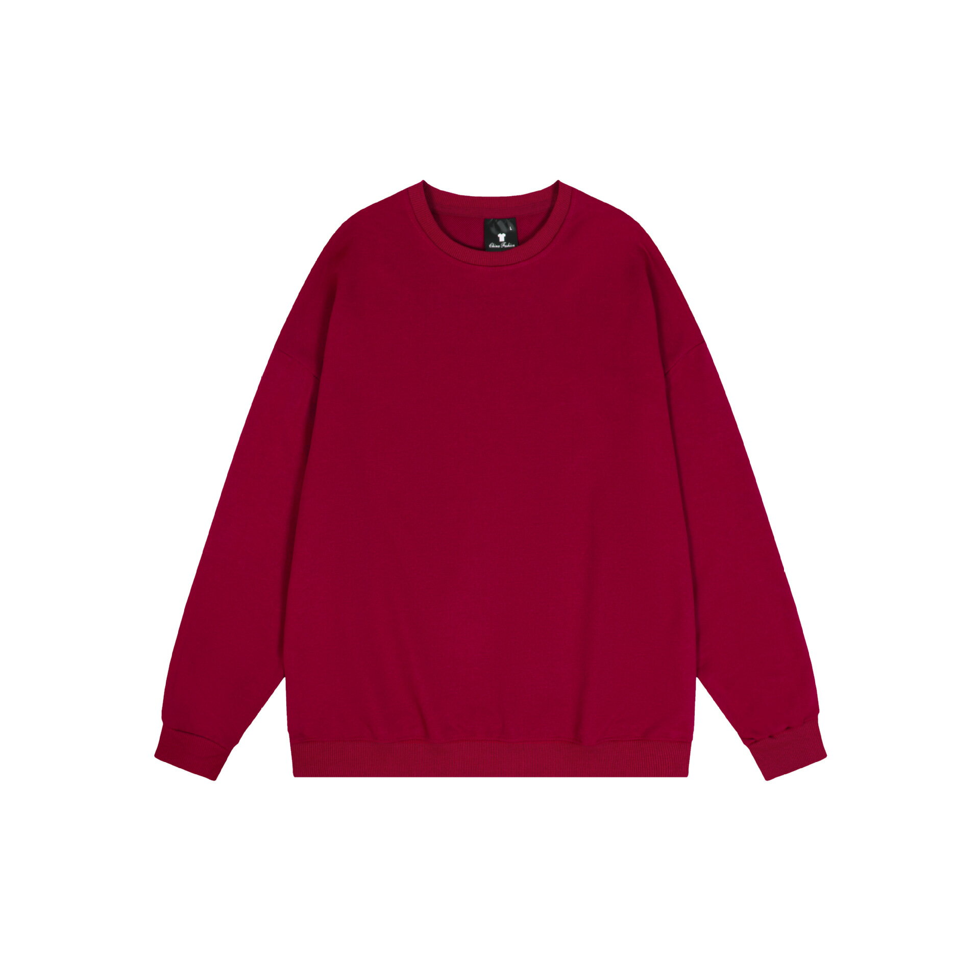 【喜挖】純色圓領斜紋T恤上衣全滌綸男女款長袖潮 0