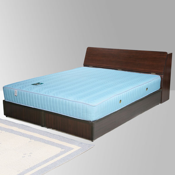 <br/><br/>  雙人床 床組 床墊 獨立筒 床台 床架 房間組 臥室《Yostyle》諾雅床組+獨立筒床墊-雙人5尺(胡桃木紋)<br/><br/>