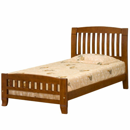亞倫實木3.5尺單人床架❘床架/單人床/木床架/床組/房間組/臥室【YoStyle】