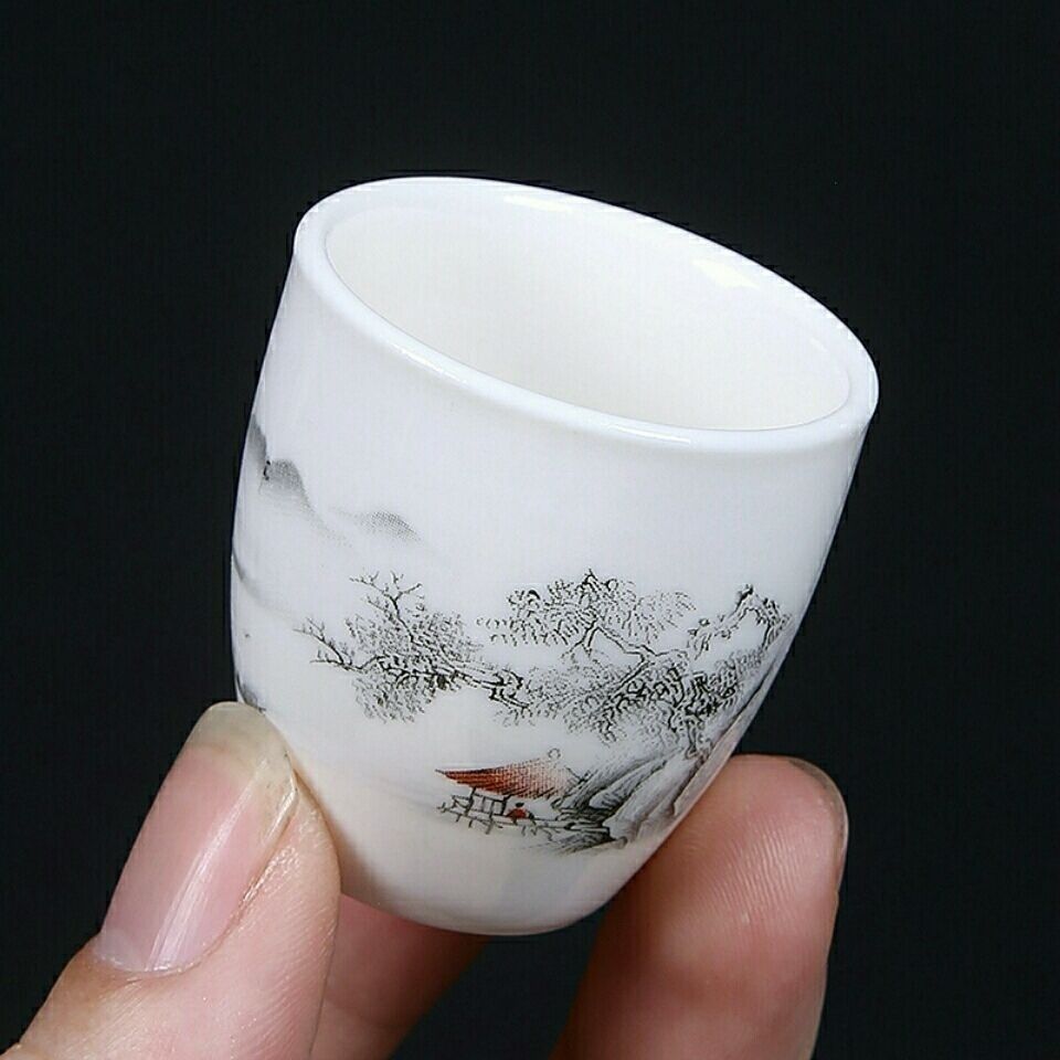 陶瓷白酒分酒器陶瓷酒杯燙溫酒壺老式小酒壺黃酒加熱家用盛酒具 7