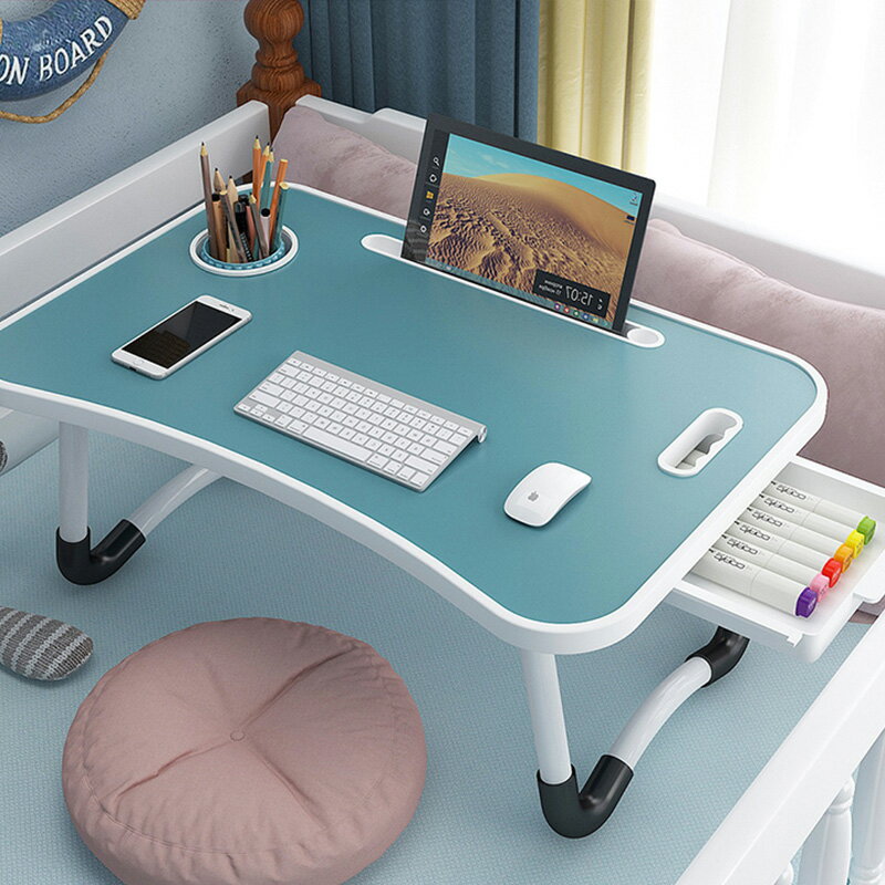 小桌子電腦床上臥室家用學生書桌加大宿舍懶人電腦桌子可折疊簡約