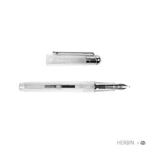 【築實精選】 J.Herbin x 透明長型鋼筆附吸墨器