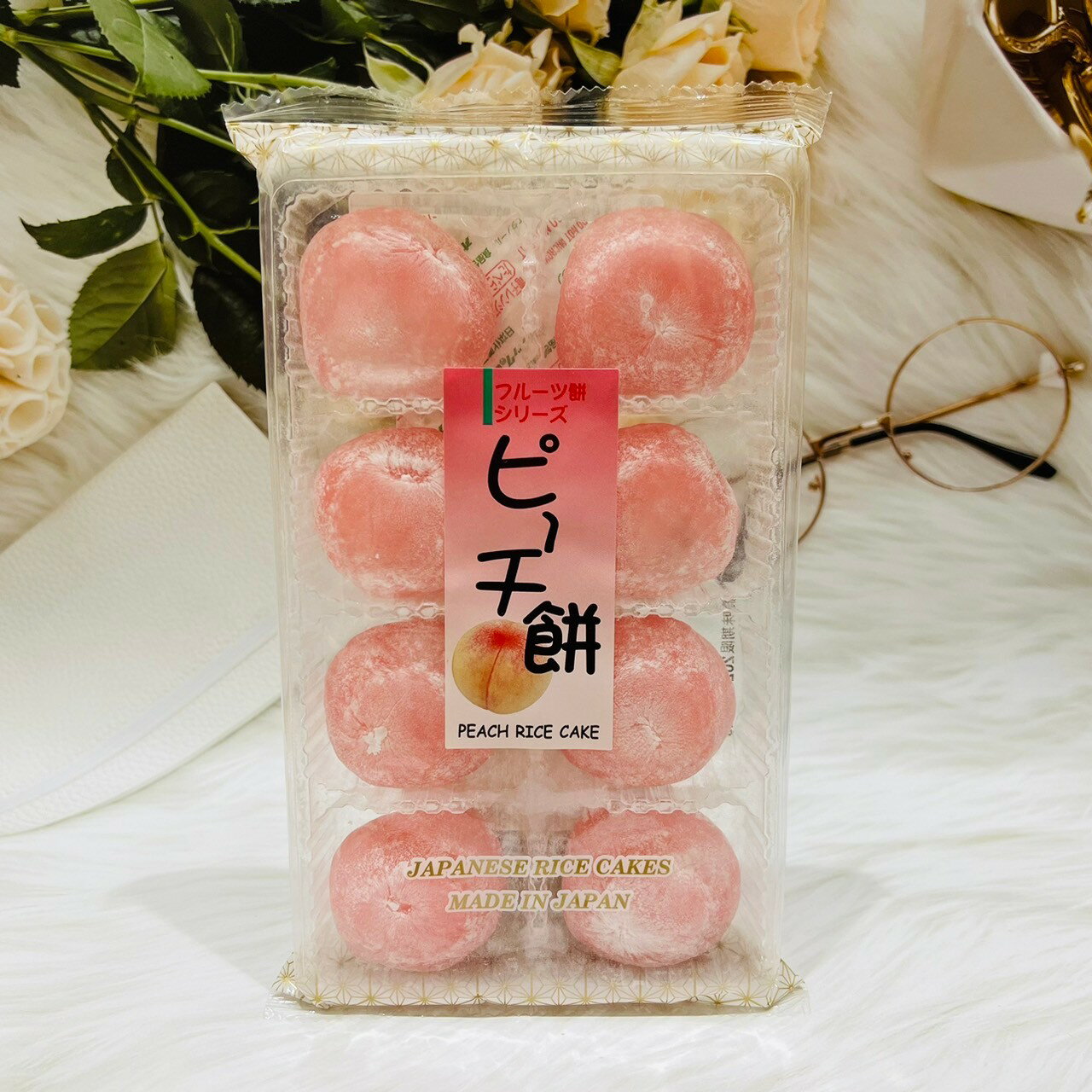 日本久保田大福和菓子小倉紅豆味哈蜜瓜味草莓味水蜜桃味栗子味