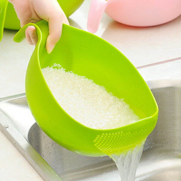 淘米器洗米篩漏塑料淘米盆籃廚房用品瀝水籃洗菜籃子洗菜盆洗水果