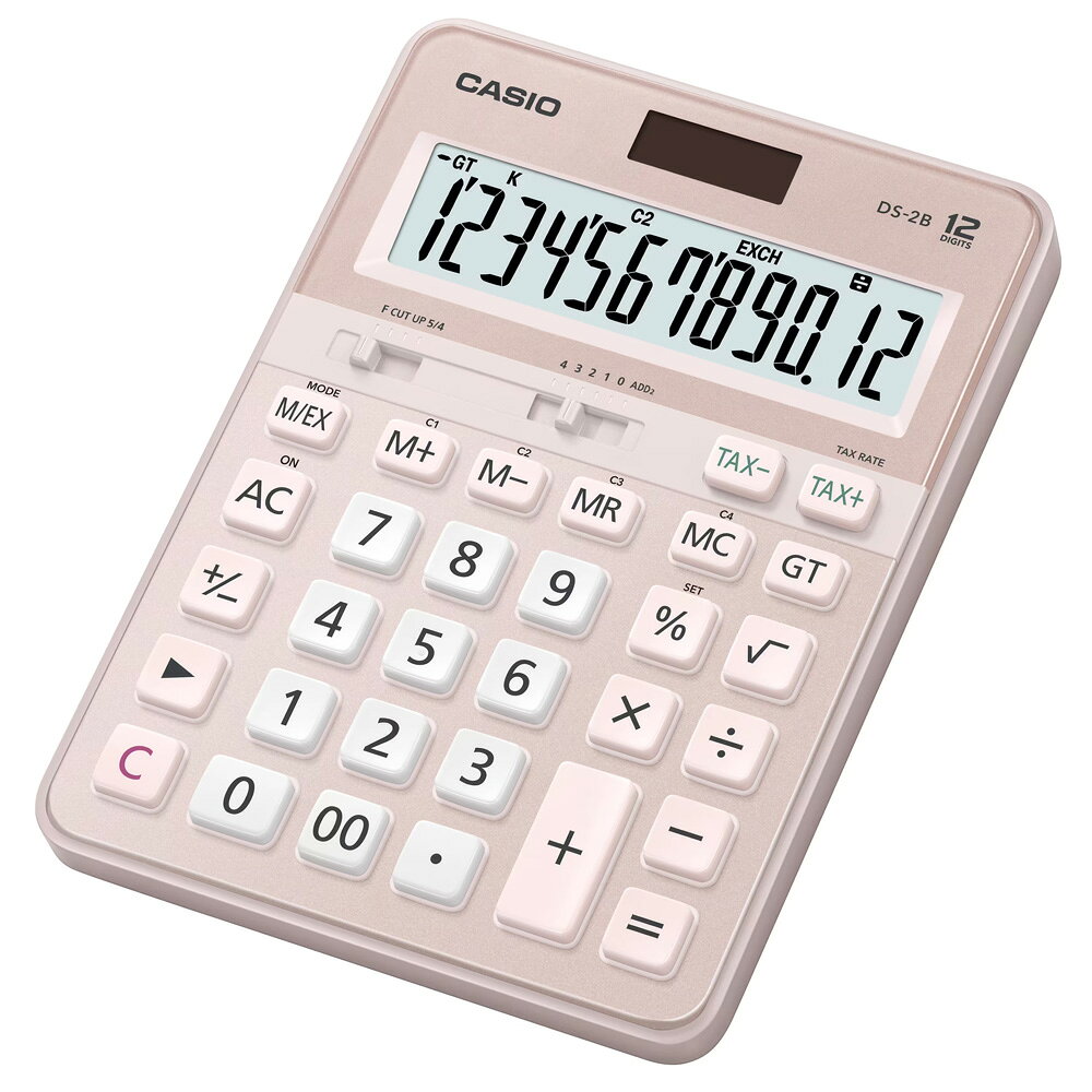 【史代新文具】卡西歐CASIO DS-2B-PK 粉 12位桌上型計算機