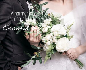 旅拍攝影手捧花森系仿真綠植橄欖果新娘婚禮自然花束白玫瑰手捧花