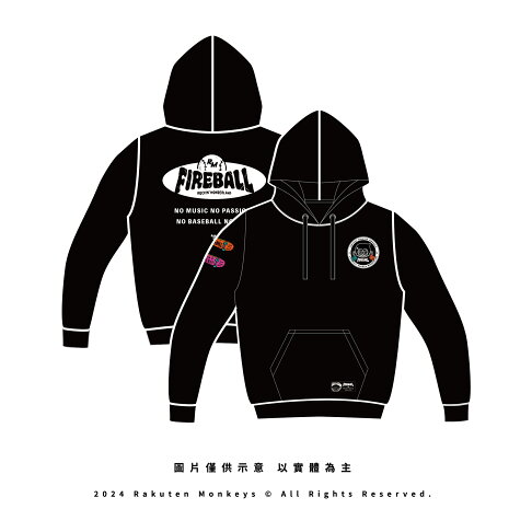 Rakuten Monkeys x FIREBALL 火球遊樂猿帽T 0