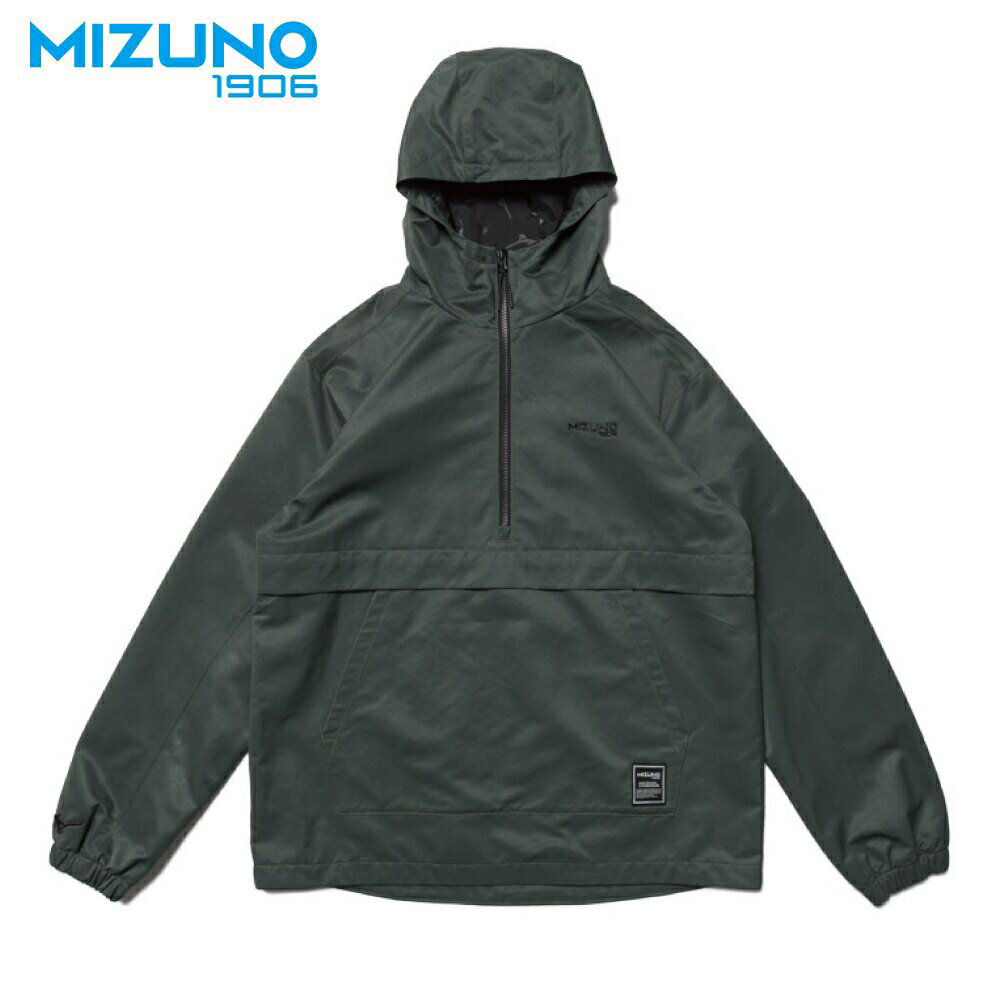 美津濃 MIZUNO SPORTS STYLE 1906系列 男款平織防風衣 D2TC957337 軍綠 大尺碼
