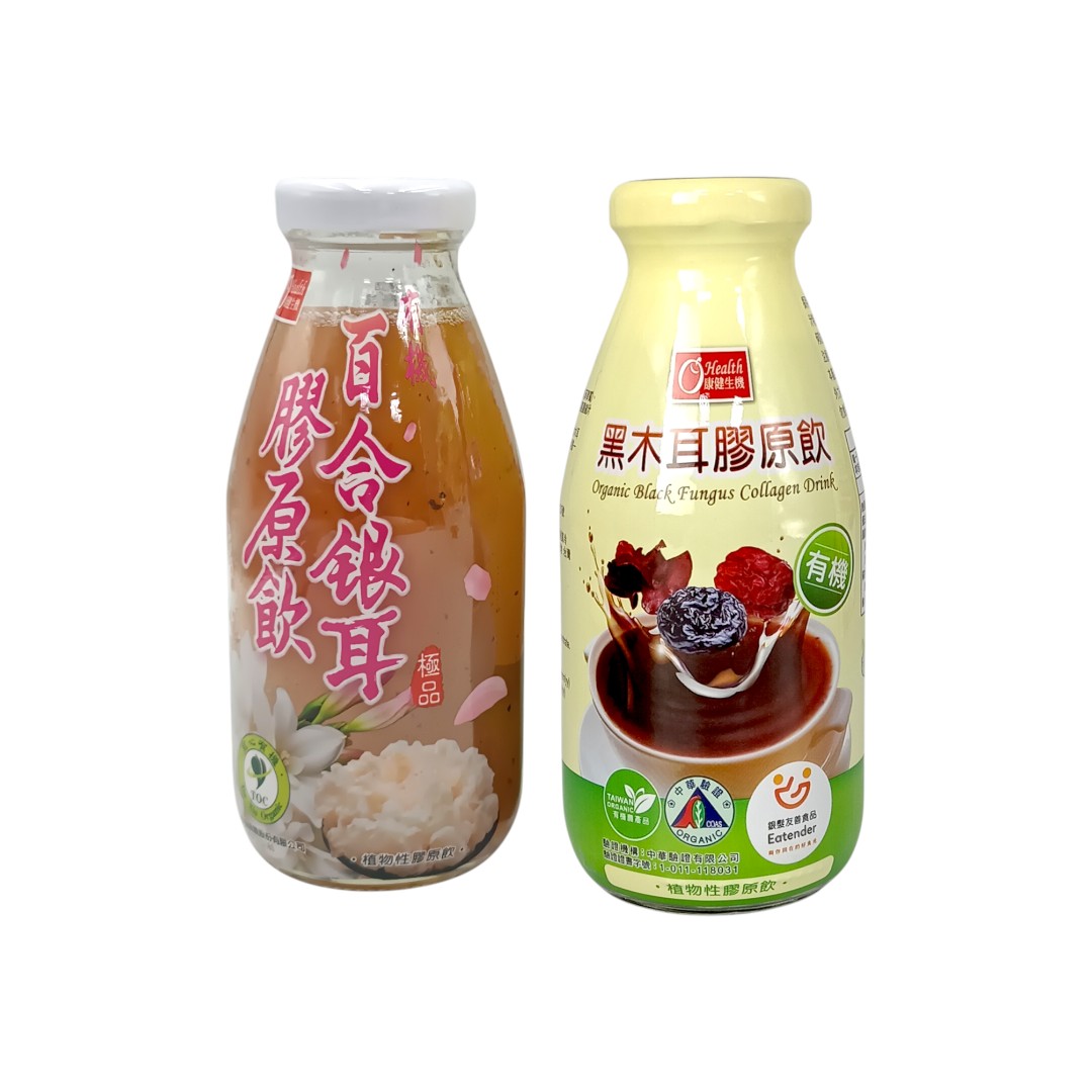**單瓶**康健生機 有機黑木耳膠原飲290ml/有機百合銀耳膠原飲290ml