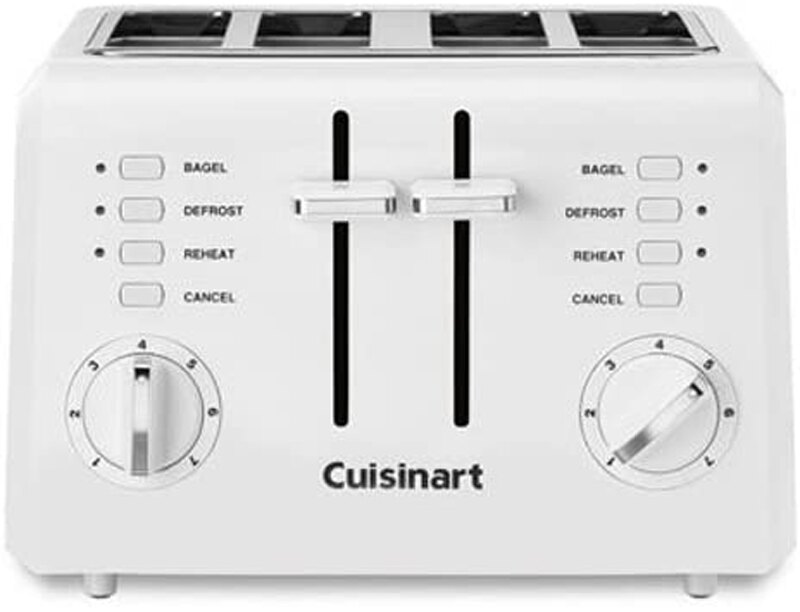 [9美國直購] 烤麵包機 Cuisinart CPT-142P1 2-Slice Compact Plastic Toaster, 4, White
