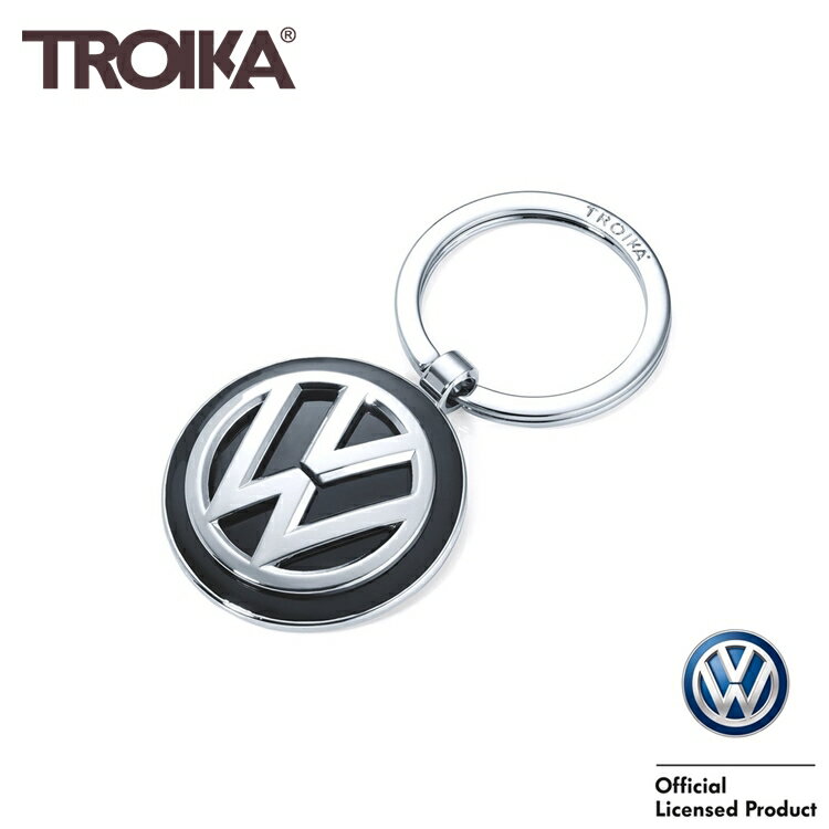 耀您館★德國TROIKA福斯VW鑰匙圈Volkswagen鑰匙圈KR16-05-VW聯名鑰匙圈 經典鑰匙圈 德國福斯logo吊飾