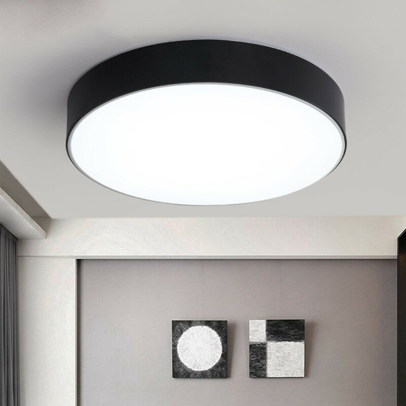北歐LED圓形入戶玄關簡約現代小臥室客廳走廊過道門廳吸頂燈大氣