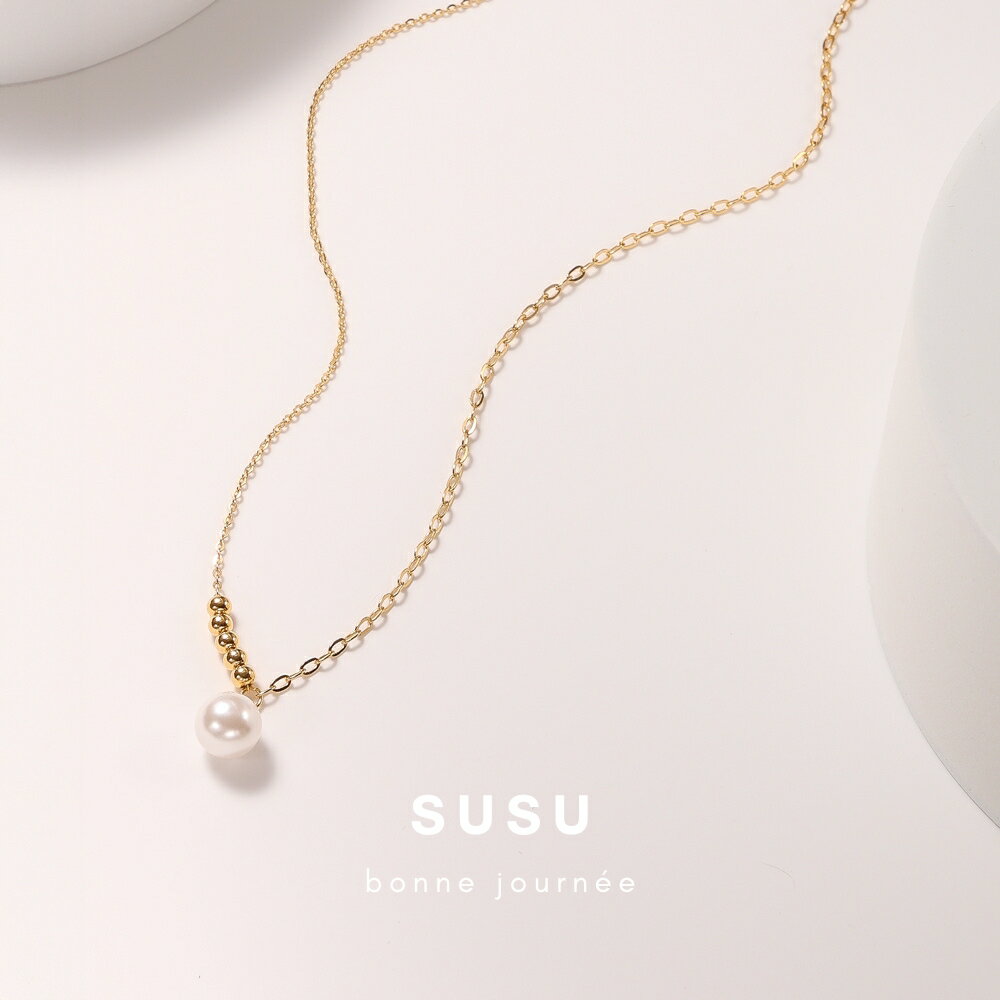 SU SU︱珠珠珍珠項鍊❤️事業 招財 人緣 工作 健康 紓壓 水晶 飾品 耳環 項鍊 手鍊 現貨 穿搭 百搭 時尚 1