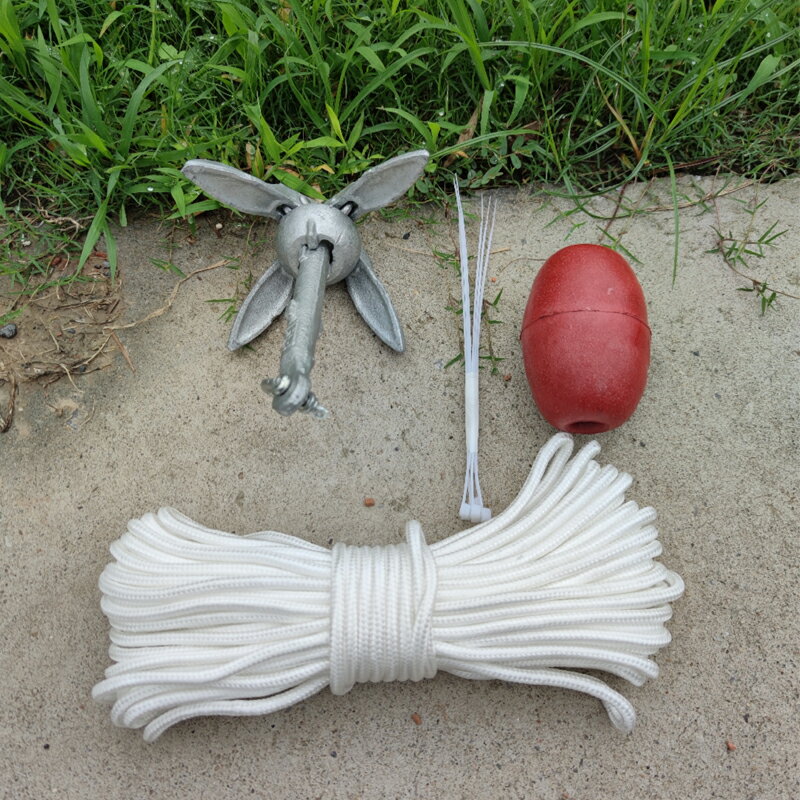 【可打統編 超低價】橡皮艇皮劃艇船錨摩托艇快艇塑料船沖鋒舟固定錨釣魚船專用折疊錨 4