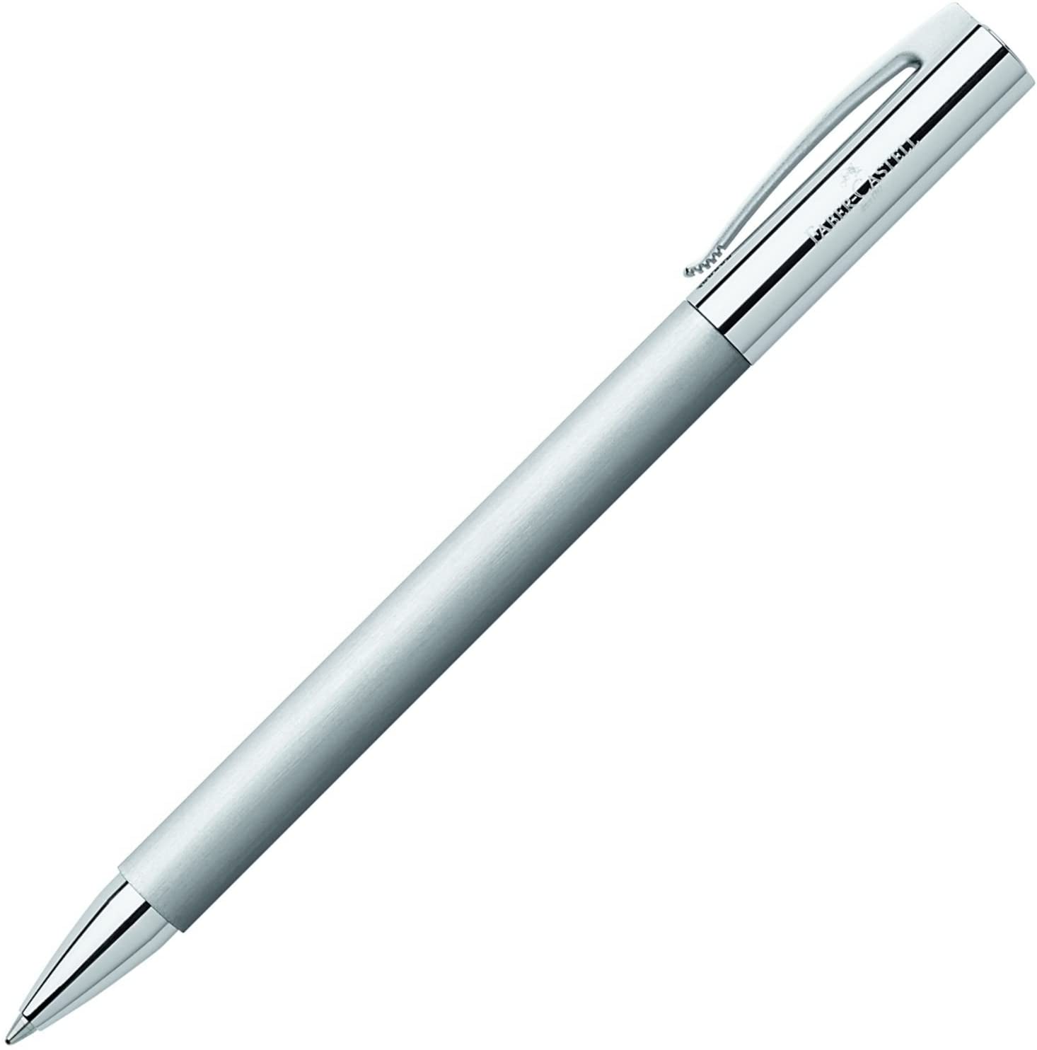 Faber-Castell 成吉思汗銀絲不銹鋼筆桿原子筆【領券滿額再折千8/31止】