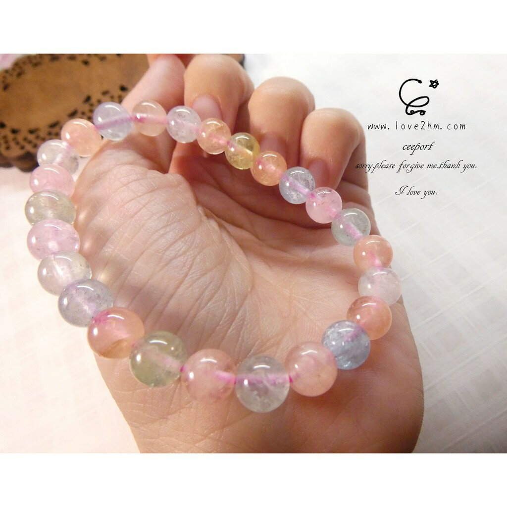 摩根石-微糖星花 2802/摩根石/水晶手鍊/[晶晶工坊-love2]