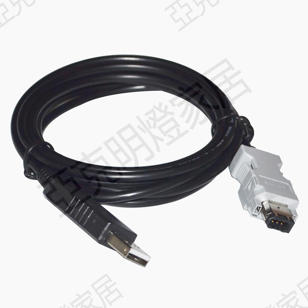 FTDI USB轉SM-6P 雷賽伺服L5 HBS AC CN3 通信線 調試線 程式設計電纜【亞德機械五金家居】