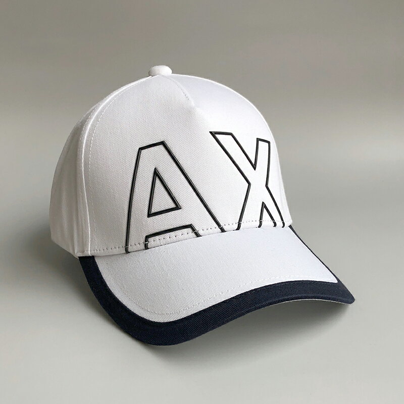 美國百分百【全新真品】Armani Exchange 棒球帽 AX 帽子 配件 老帽 遮陽帽 logo 白色 AG24