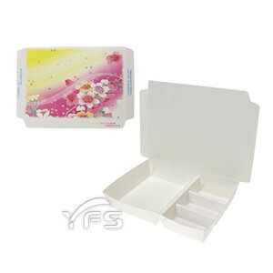 左右四格紙餐盒(M) (點心 外帶 外食 自助餐 紙製)【裕發興包裝】HF018