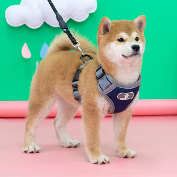 狗狗胸背帶牽引繩背心式背帶防爆沖中型犬寵物用品柴犬項圈小型犬「限時特惠」