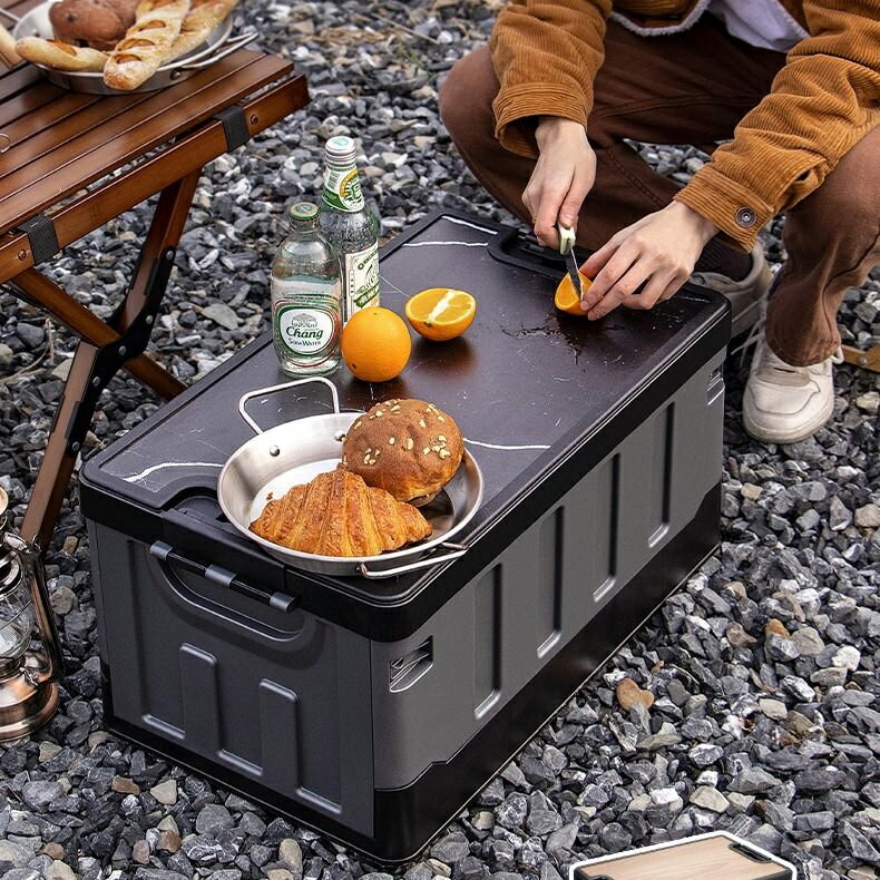 戶外可折疊野營整理收納箱 【最低價 公司貨】汽車后備箱收納盒大容量防水儲物車用品◆生活百貨挖寶節 2