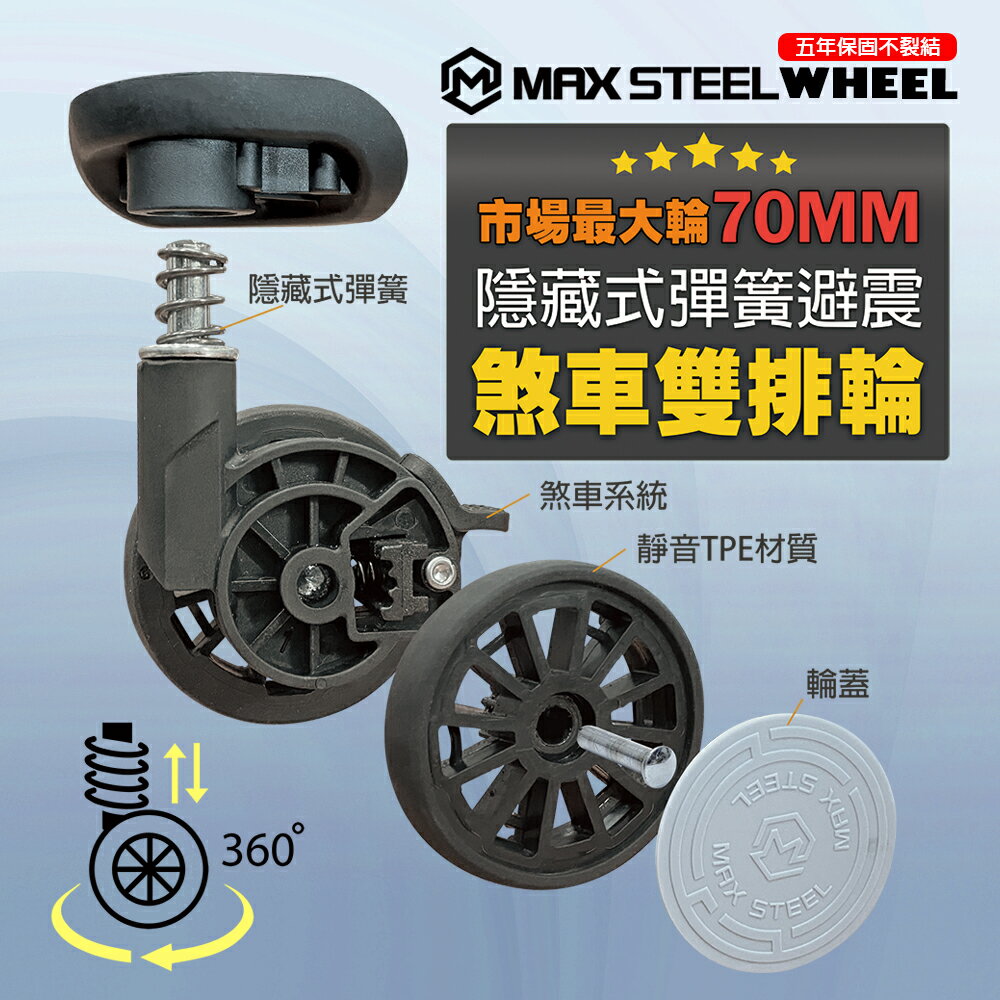 【Lynx 美國山貓】29吋第二代雙開行李箱、防爆拉鏈、70MM避震煞車雙排輪、TSA海關鎖、可加大 5