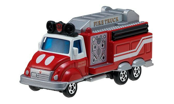 大賀屋 日貨 米奇消防車 DM10 多美小汽車 tomica 多美 Mickey 迪士尼 Disney 正版 L00010853