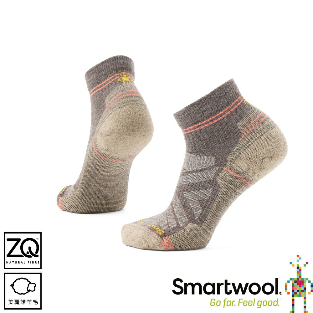 【SmartWool 美國 女機能戶外全輕量減震低筒襪《灰褐》】SW001571/登山/羊毛襪/機能襪/運動襪