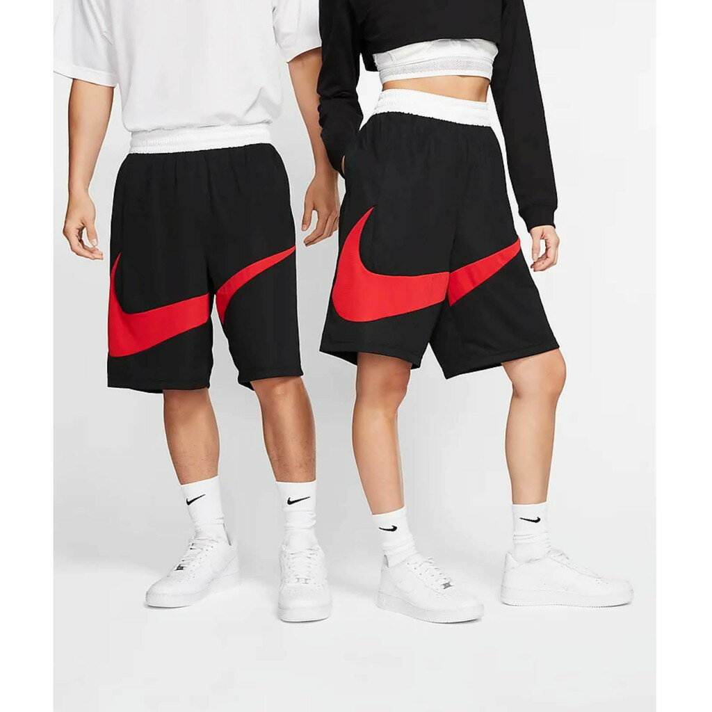 帝安諾-實體店面 NIKE HBR SHORT 2.0 男裝 短褲 籃球 休閒 大勾 口袋 黑 紅 BV9386-010