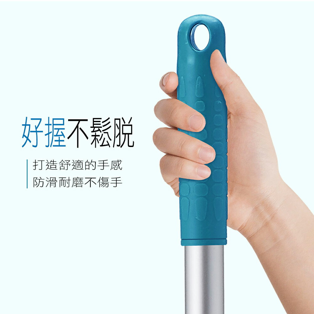 家簡塵除 新雙驅動旋轉拖把組(1拖1桶1布) 3