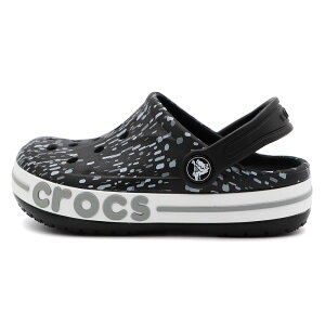 Crocs bayaband graohic clog k卡駱馳 洞洞鞋 防水 中童 數位黑 R6661 (207020-0C4)