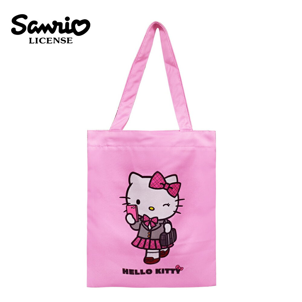 【日本正版】凱蒂貓 肩背提袋 肩揹包 托特包 手提袋 Hello Kitty 三麗鷗 SANRIO - 159219