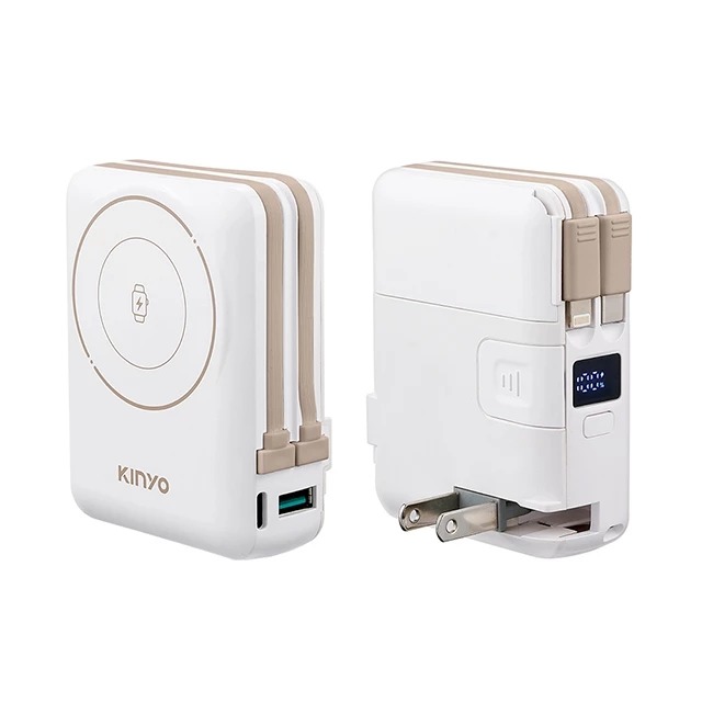 〖KINYO〗 超防爆｜9合一萬用AC行動充 (KPB) 行動電源 支援蘋果手錶 Type-C+蘋果 0