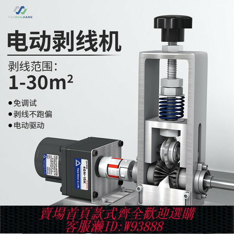 {臺灣公司貨 可打統編}剝線機廢銅線家用小型手動搖扒線機電線電纜去皮機自動電動剝線器
