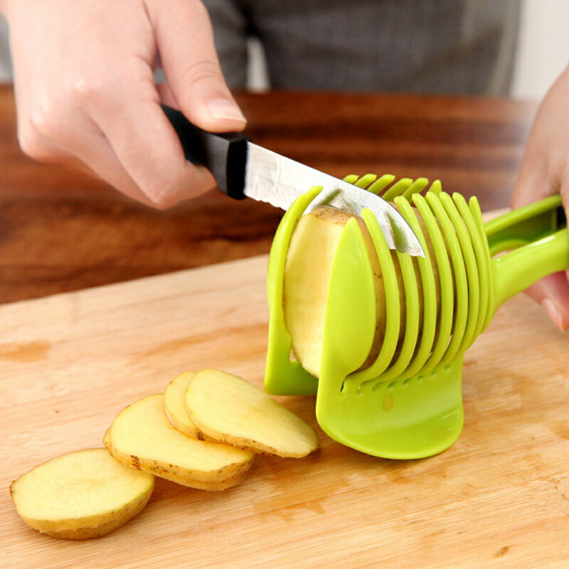 小水果分割沙拉切割碗多功能切水果蔬菜分割切菜神器廚房工具帶蓋