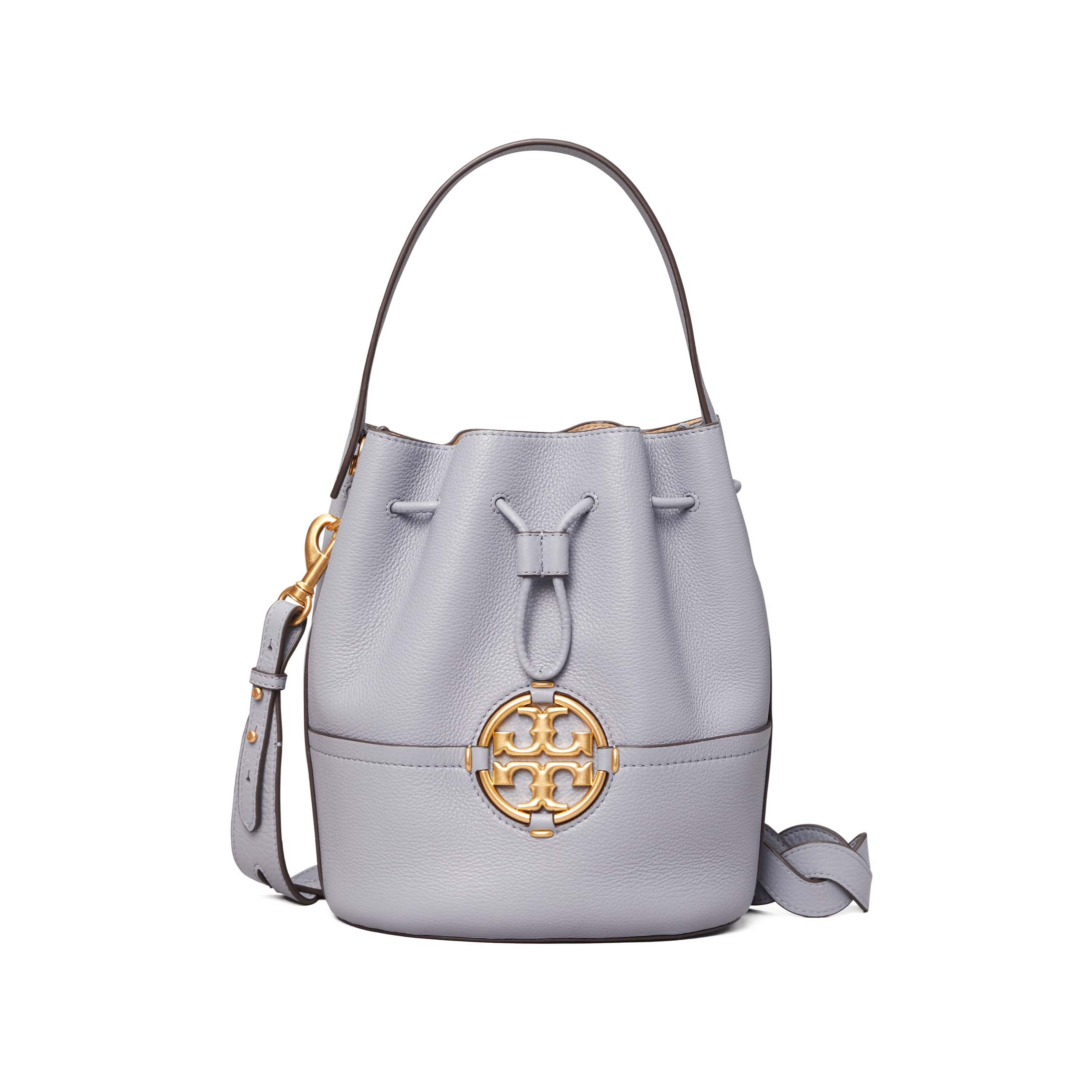 TORY BURCH MILLER 全皮單肩斜挎手提水桶包79323 ｜母親節滿額折$1500