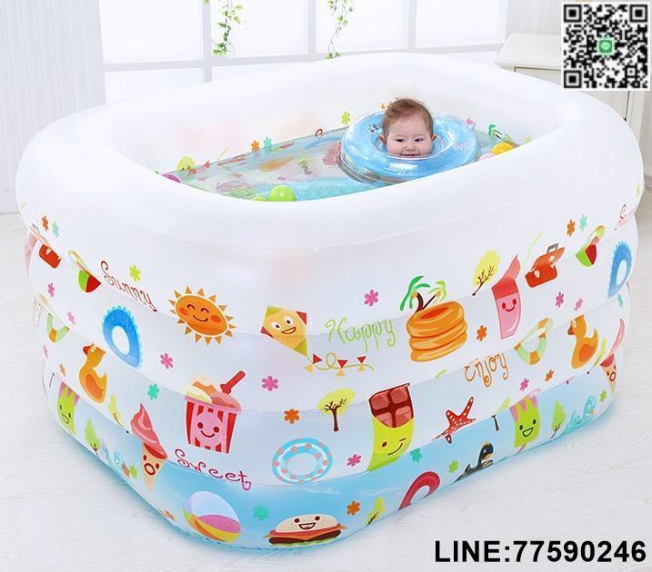 【歡樂購】9527嬰兒游泳池新生兒充氣保溫幼兒兒童寶寶大游泳桶加厚家用折疊