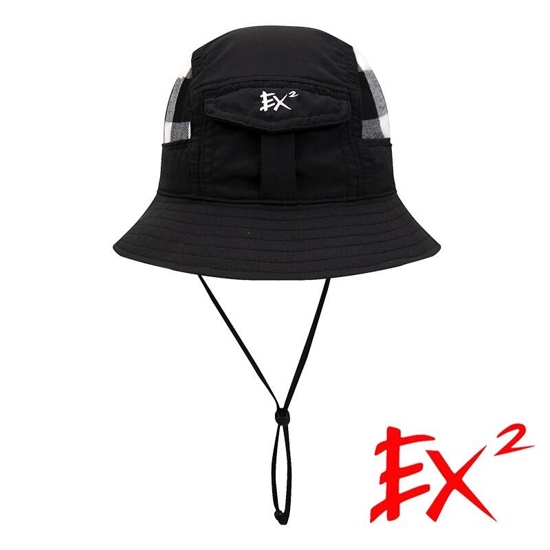 【EX2德國】中性快乾休閒漁夫帽『黑』(57-59cm) 367014