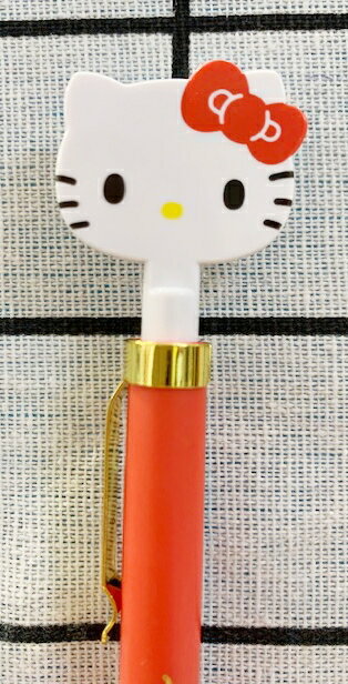 【震撼精品百貨】Hello Kitty 凱蒂貓 日本三麗鷗 KITTY 造型原子筆/中性筆-扁大頭#38399 震撼日式精品百貨
