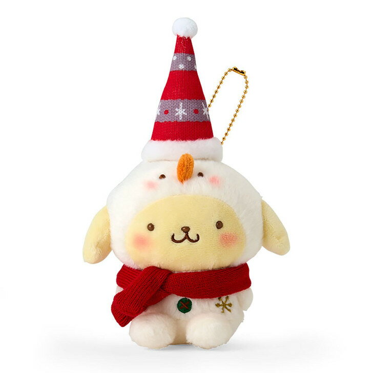 【震撼精品百貨】布丁狗 Pom Pom Purin ~日本SANRIO三麗鷗 布丁狗絨毛玩偶吊飾-聖誕*48063