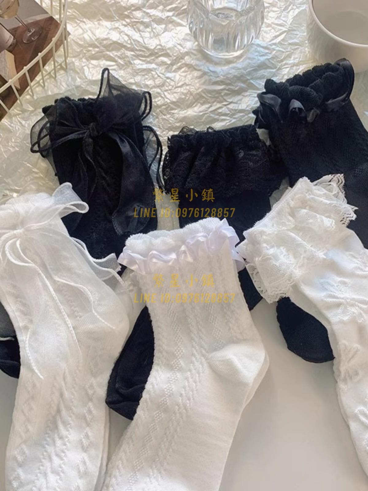 襪子女白色短襪短筒jk公主瑪麗珍配小皮鞋蕾絲洛麗塔可愛蝴蝶甜美【繁星小鎮】