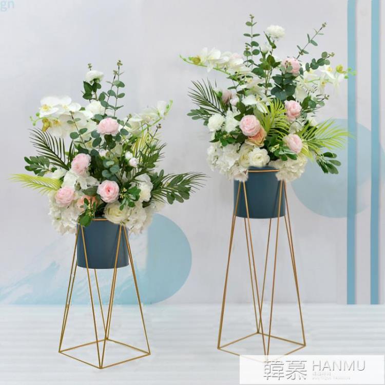 北歐落地仿真花藝擺件店鋪櫥窗酒店餐廳客廳車展裝飾假花盆栽擺設 YTL 免運開發票
