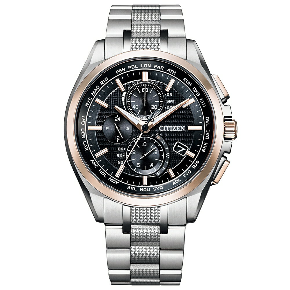 送禮首選★CITIZEN 設計風格鈦金屬電波光動能錶AT8047-58E限量100只 附提袋【全館滿額折價★APP下單點數4倍送】線上購買享 實體門市同步服務