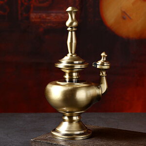 佛教法器尼泊爾手工凈水瓶純銅奔巴壺密宗灌頂法器賁巴壺盛水供具