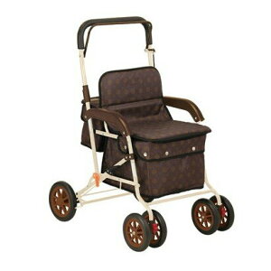 日本幸和TacaoF標準型步行車R130(咖啡)帶輪型助步車/步行輔助車/散步車/助行椅