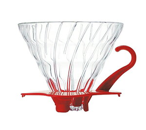金時代書香咖啡 HARIO V60 02 玻璃濾杯 紅色 2-4杯 VDG-02R